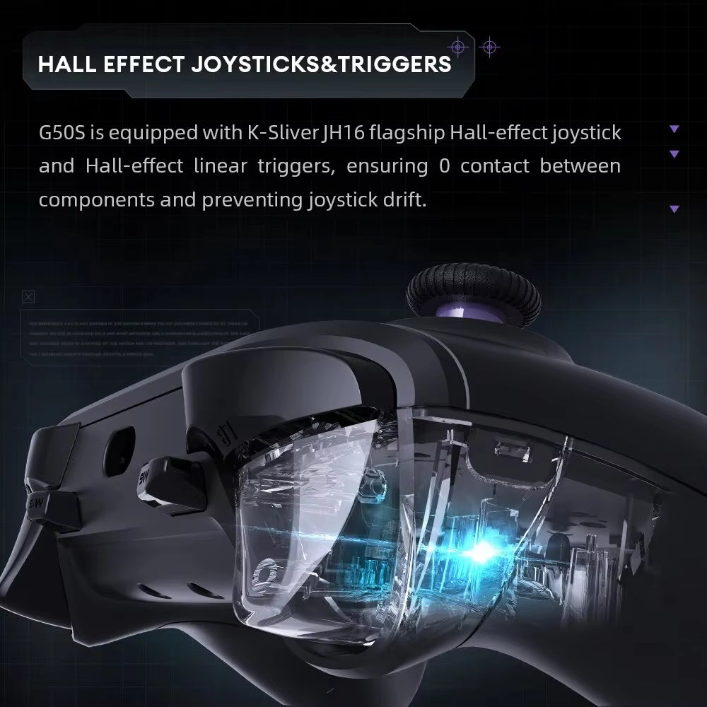 THUNDEROBOT G50S Wireless Gaming Controller Hall Effect Joystick Triggers Gamepad 1000Hz Polling Rate for Switch PC Android IOS