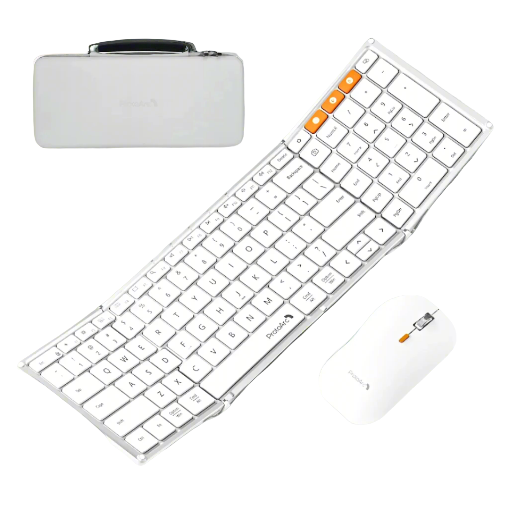 Foldable Mouse and Keyboard Folding Bluetooth Wireless Mice Keyboards for Business Travel Laptop Iphone Ipad Tablets PC