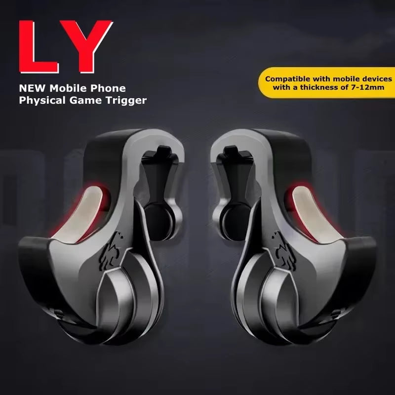 LY 2Pcs Mobile Phone 4 Finger Physics Game Trigger