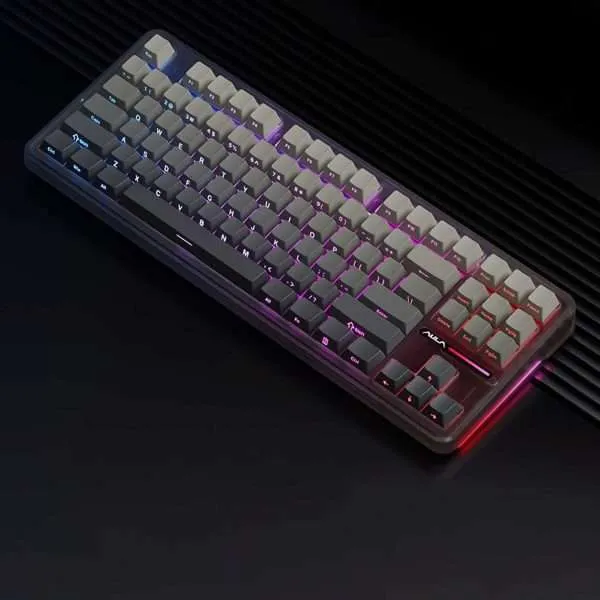 F87 Pro Mechanical Keyboard Tri-Mode, RGB PBT Keycaps, 5-Layer Silencing