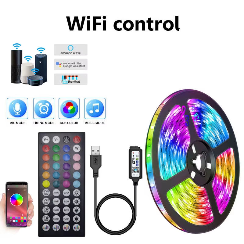 Smart Led Light for Wall Room, Bluetooth, and WIFI