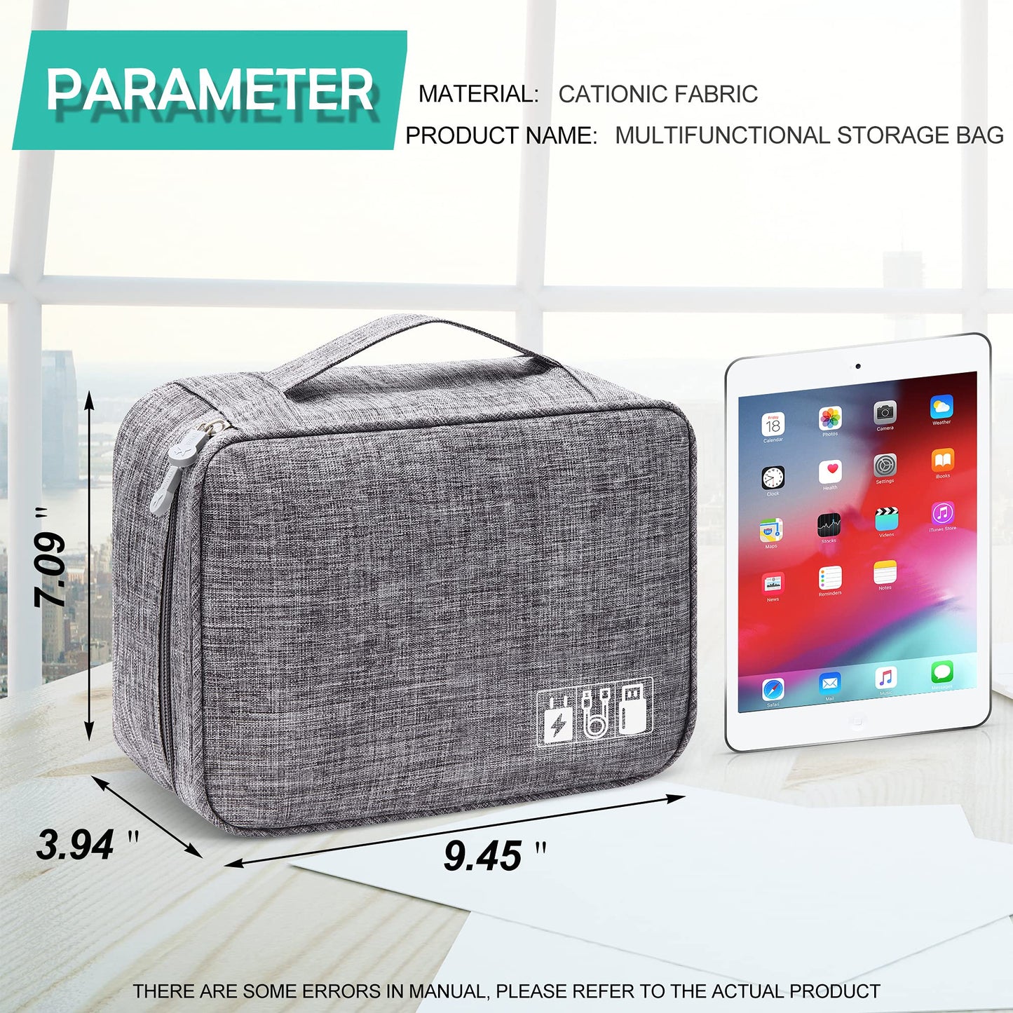 Portable Electronic Accessories Storage Bag