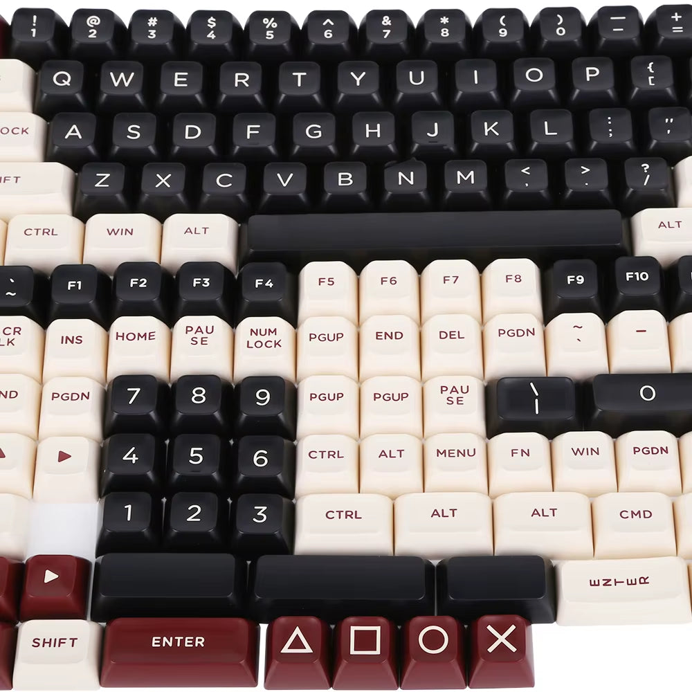 Keycaps ASA Profile 150 Keys Double Shot Key Cap Set for Cherry MX Switches 60 Percent/64/Gk61 Gaming Mechanical Keyboard