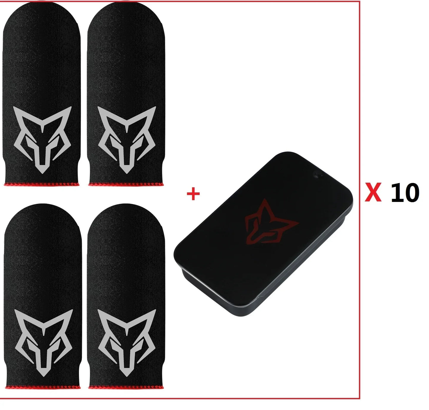 V6 Finger Sleeve Flexible Glass Fiber Finger Gloves for Pubg Thumb Sleeves