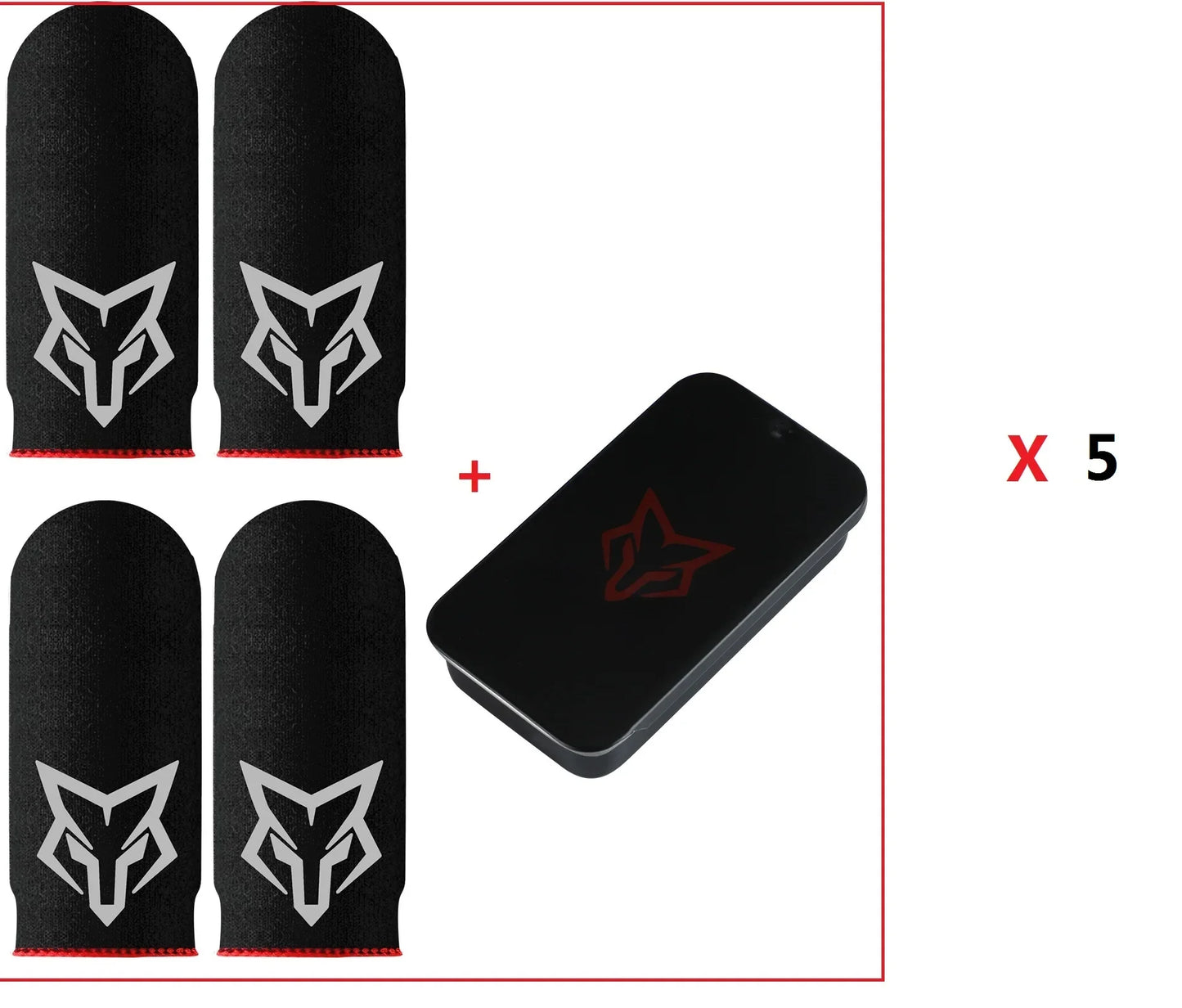 V6 Finger Sleeve Flexible Glass Fiber Finger Gloves for Pubg Thumb Sleeves