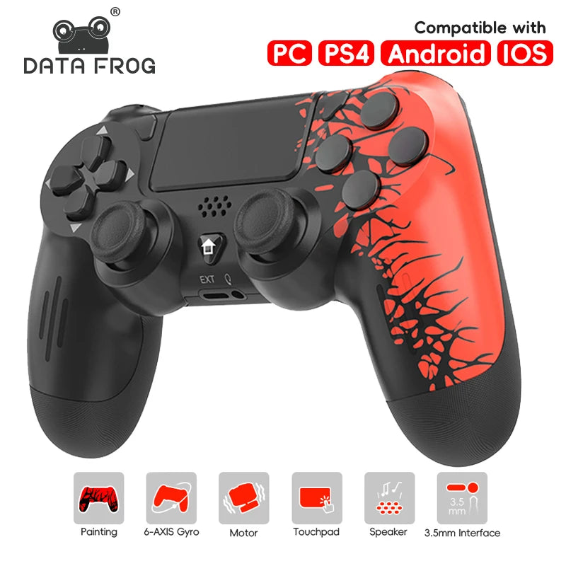 Spider Wireless Bluetooth Controller for PS4 Slim/Pro – Gamepad Joystick for PlayStation 4 & PC