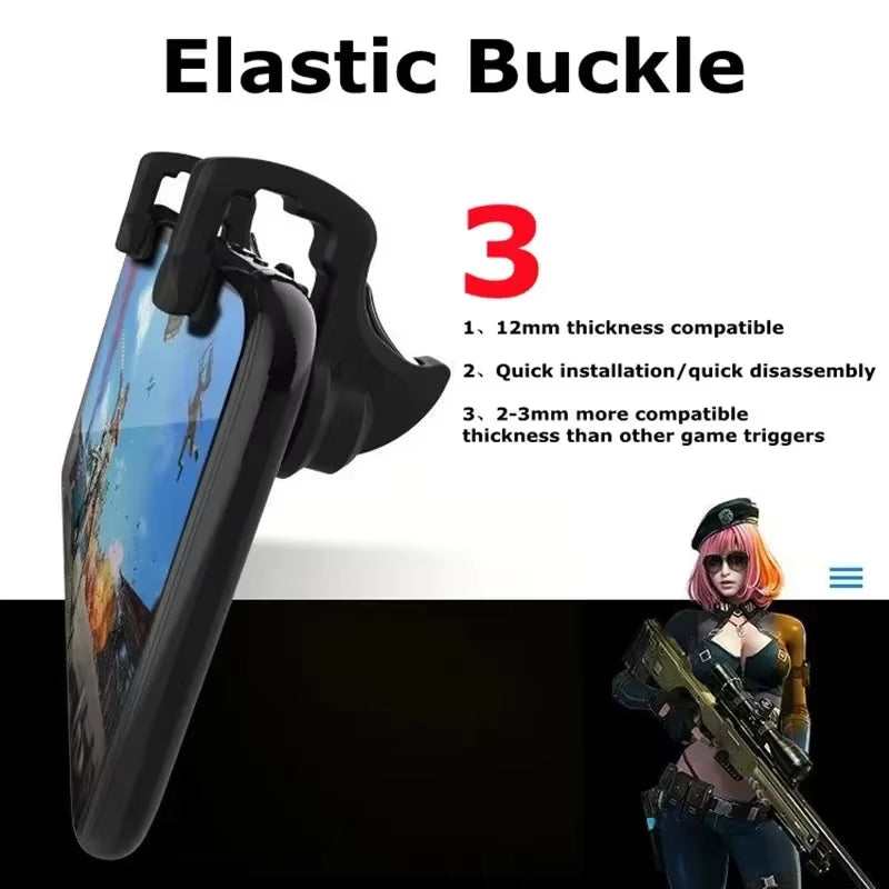 LY 2Pcs Mobile Phone 4 Finger Physics Game Trigger