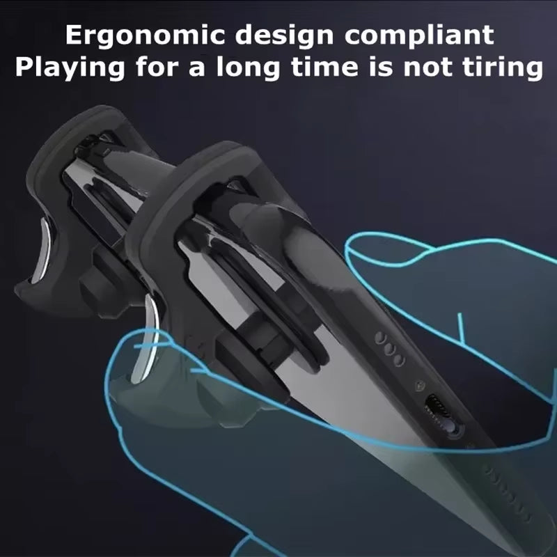 LY 2Pcs Mobile Phone 4 Finger Physics Game Trigger