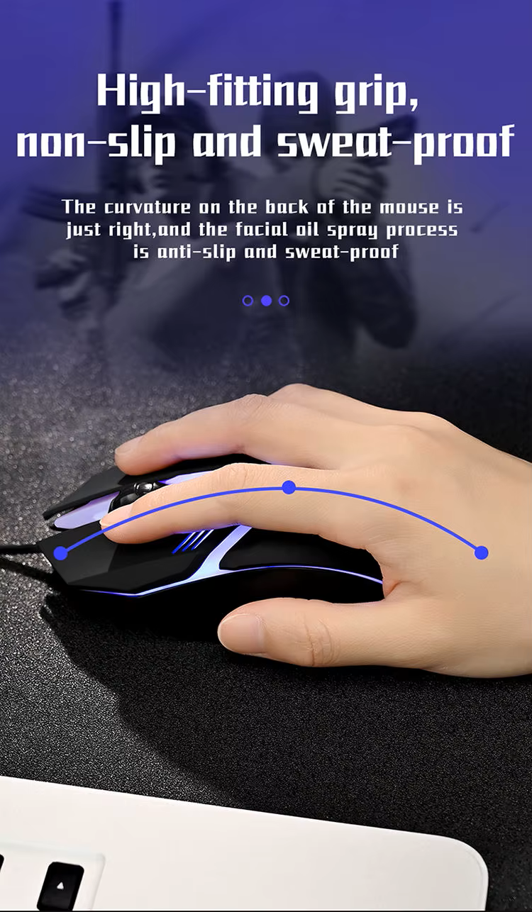 High Quality Ergonomic Gaming Mouse for Desktop and Laptop