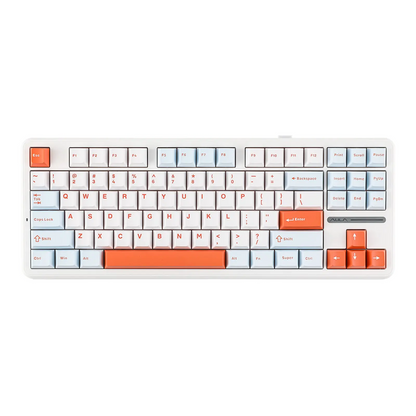 F87 Pro Mechanical Keyboard Tri-Mode, RGB PBT Keycaps, 5-Layer Silencing