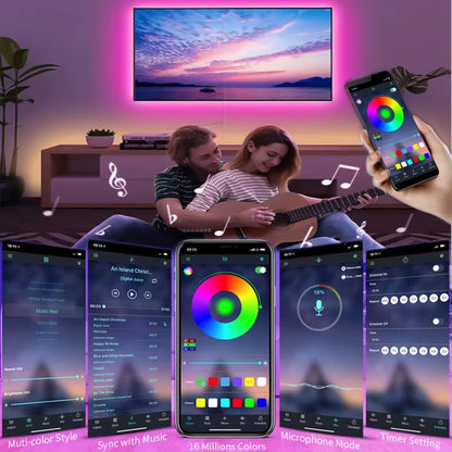  Smart Led Light for Wall Room, Bluetooth, and WIFI 