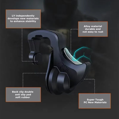 LY 2Pcs Mobile Phone 4 Finger Physics Game Trigger 
