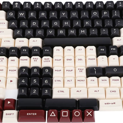 Keycaps ASA Profile 150 Keys Double Shot Key Cap Set for Cherry MX Switches 60 Percent/64/Gk61 Gaming Mechanical Keyboard