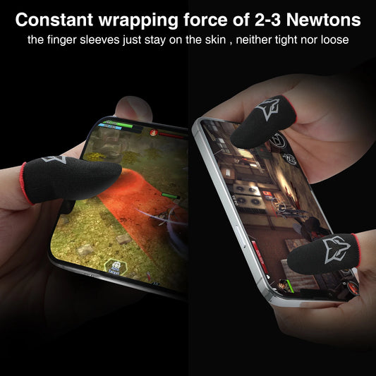 V6 Finger Sleeve Flexible Glass Fiber Finger Gloves for Pubg Thumb Sleeves