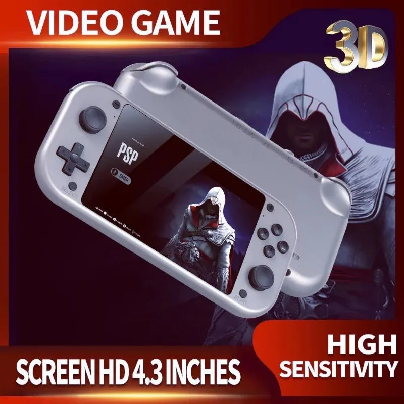 M17 Handheld Emulator – 4.3" Retro Console, 64G/128G, PSP & Classic Games