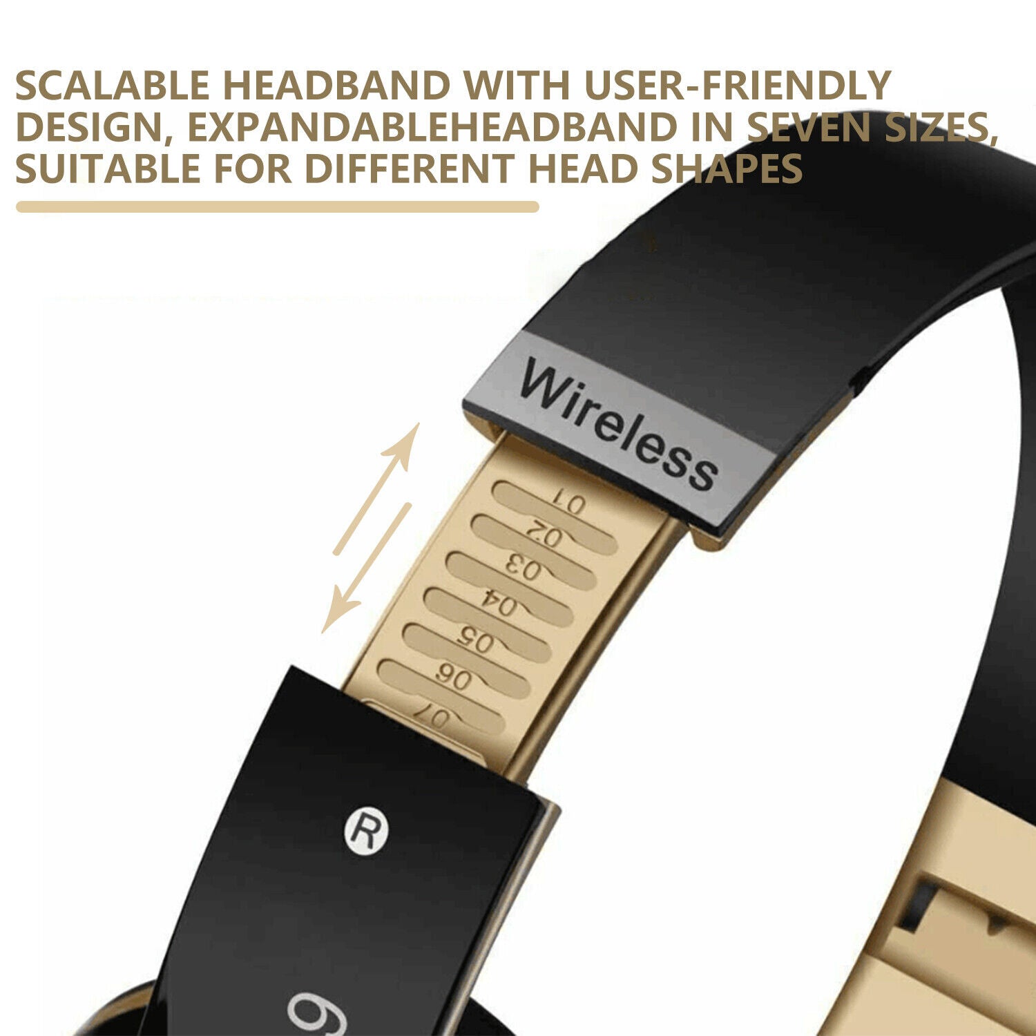 New Wireless Bluetooth Headphones Over-Ear Noise Canceling All Devices UK