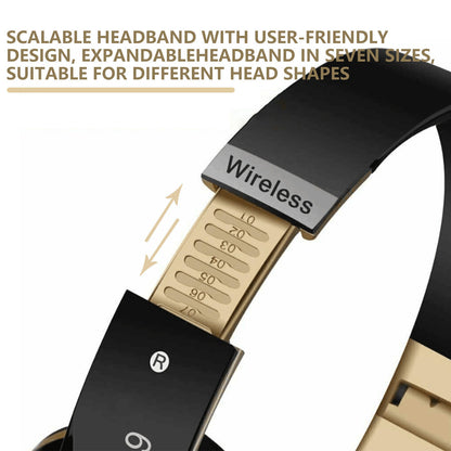 New Wireless Bluetooth Headphones Over-Ear Noise Canceling All Devices UK