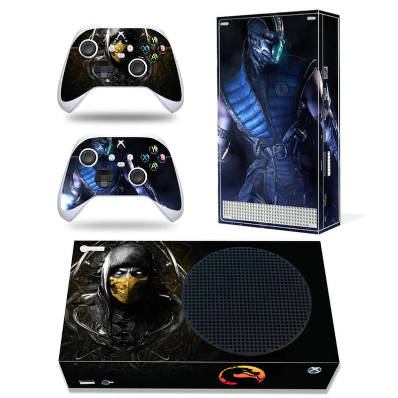 GAMEGENIXX Skin Sticker Duel Game Removable Cover PVC Vinyl for Xbox Series S Console and 2 Controllers