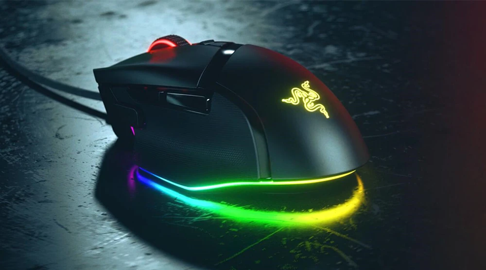 Basilisk V3 Customizable Ergonomic Gaming Mouse Fastest Gaming Mouse Switch - Chroma RGB Lighting - 26K DPI Optical Senso
